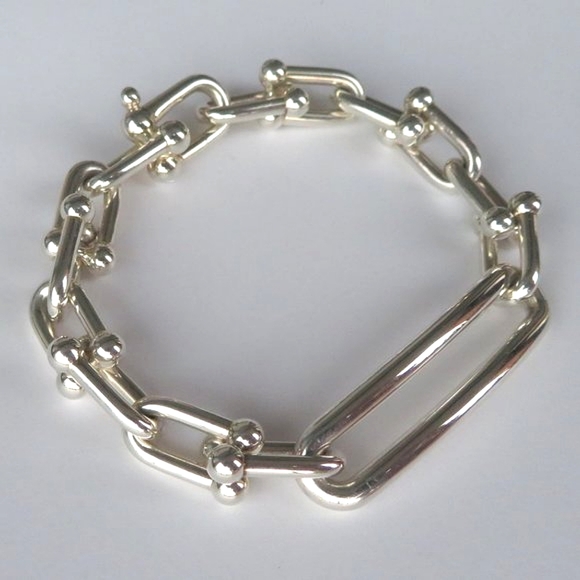 Tiffany & Co. Jewelry Tiffanys Hardwear Elongated Link Medium Silver Bracelet Poshmark